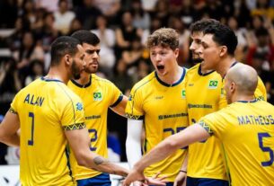 Liga das Nações: Brasil fecha 1ª fase na liderança e mira no mata-mata