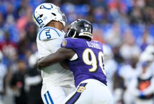 Anthony Richardson, de Colts, parte da pré -temporada Tilt vs. Ravens