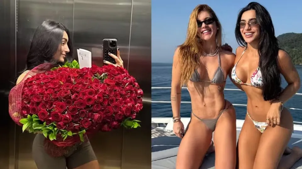 Apontada como caso de Virginia, duda freire recebe buquê de flores