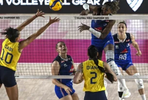 Brasil vence a França e encaminha vaga nas oitavas do Mundial de vôlei
