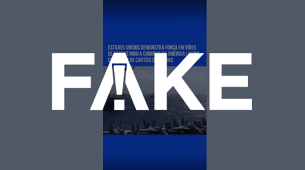 É #FAKE que vídeo mostre tropas dos Estados Unidos a caminho da América Latina para combater cartéis; clipe usa gravações antigas