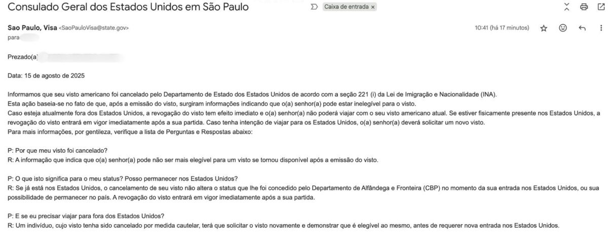EUA cancelam visto da filha de 10 anos e da mulher de Alexandre Padilha, ministro da Saúde