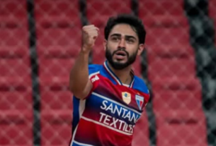 Goleira Lina Pérez foi um dos destaques da Juventas na vitória na estreia na Copa Mundo do Futsal (Divulgação)