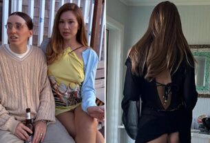 Gabby Windey, esposa um par de 'Mooners de mel' com espanada, snaps travessos