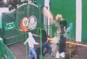 Grupo ataca CT do Palmeiras com bombas e rojões