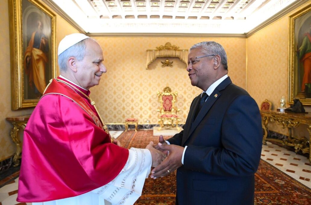 Leão XIV recebe em audiência presidente da República de Seychelles