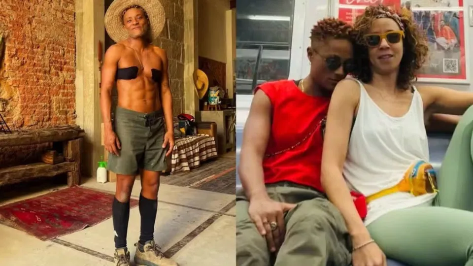 Marido Ator de Thalita Carauta Posta Sem Camisa Após