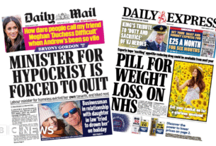 'Ministro da Hipocrisia' e 'Pílula para Perda de Peso no NHS'