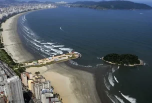 Turista é baleado na praia das Astúrias, no Guarujá