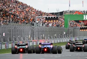 Franco Colapinto, da Alpine, em ação no primeiro treino do GP da Holanda (Foto: NICOLAS TUCAT / AFP)