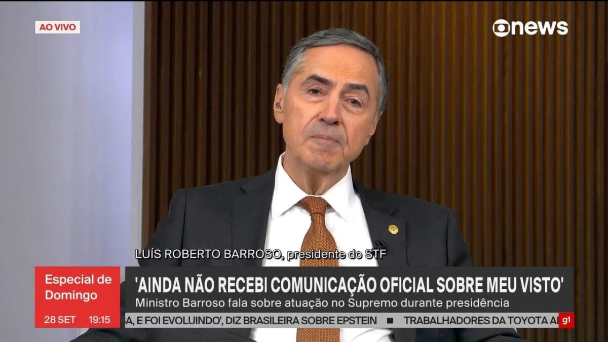 Barroso diz que capítulo mais surpreendente de sua presidência no STF foram as sanções dos EUA