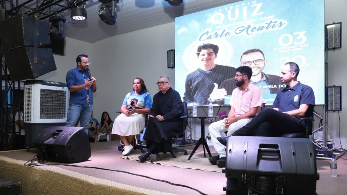 Campo Grande: Quiz sobre a vida de Carlo Acutis lota Salão da Divina Providência