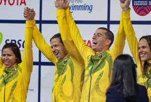 Com direito a recorde mundial, Brasil brilha no Mundial de natação