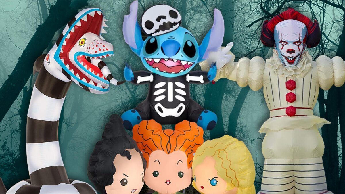 Decorações infláveis ​​para fazer seu grito de grama da frente Halloween