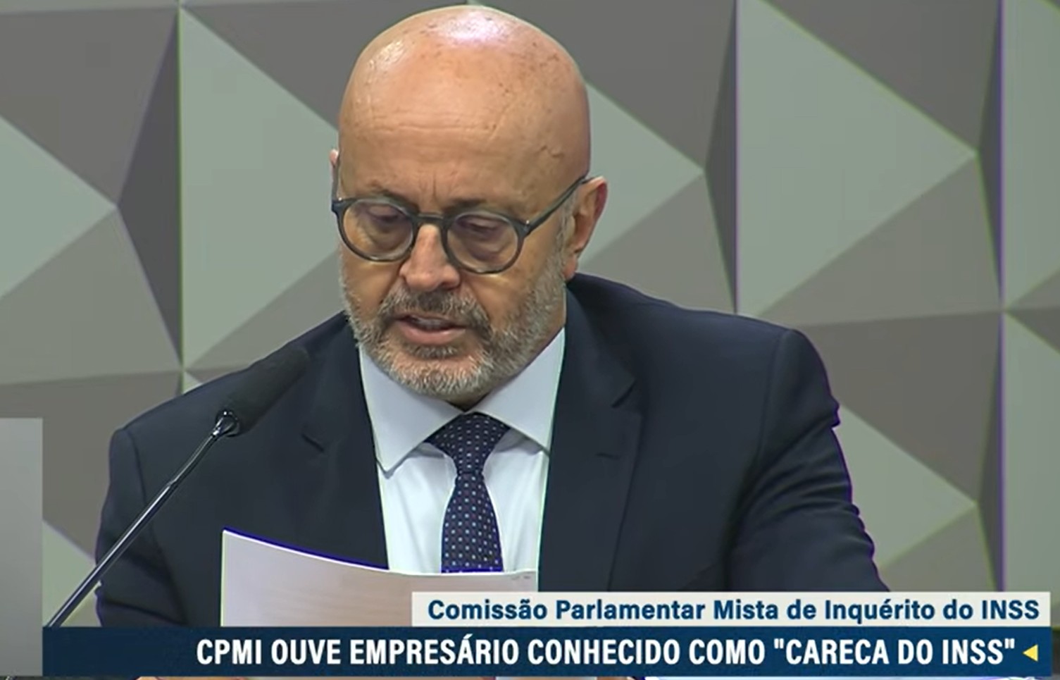 Empresário diz à CPI que apelido 'Careca do INSS' é 'narrativa fantasiosa'
