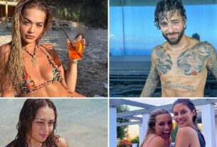 Estrelas sexy ficam molhadas n 'selvagens com selfies molhados!