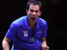 Hugo Calderano é dominado pelo número 2 do mundo e fica com o vice no WTT de Macau