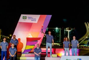 Jogos da Juventude são abertos oficialmente com acendimento da pira