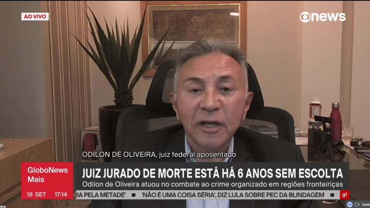 Juiz jurado de morte busca proteção após seis anos sem escolta