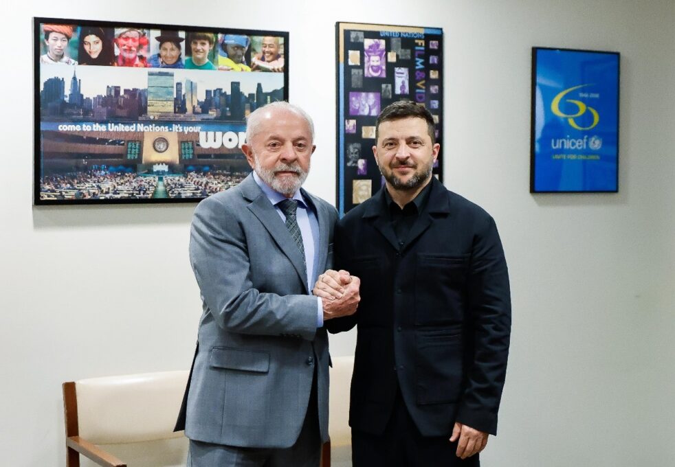 Lula e Zelensky se encontram em NY e discutem guerra na Ucrânia