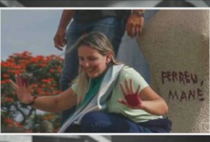 Moraes determina cumprimento de pena em prisão domiciliar Débora Rodrigues, que pichou estátua com batom