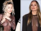 Paris Jackson, Olivia Wilde expõe seus baús sob quase tampos de malha