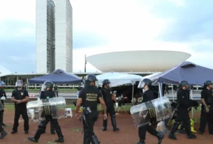 Polícia do Senado faz varredura com cão farejador e agentes usam drone no STF