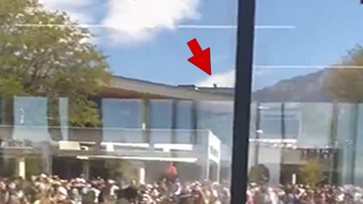 Possível atirador de Charlie Kirk visto correndo pelo telhado logo após o tiro