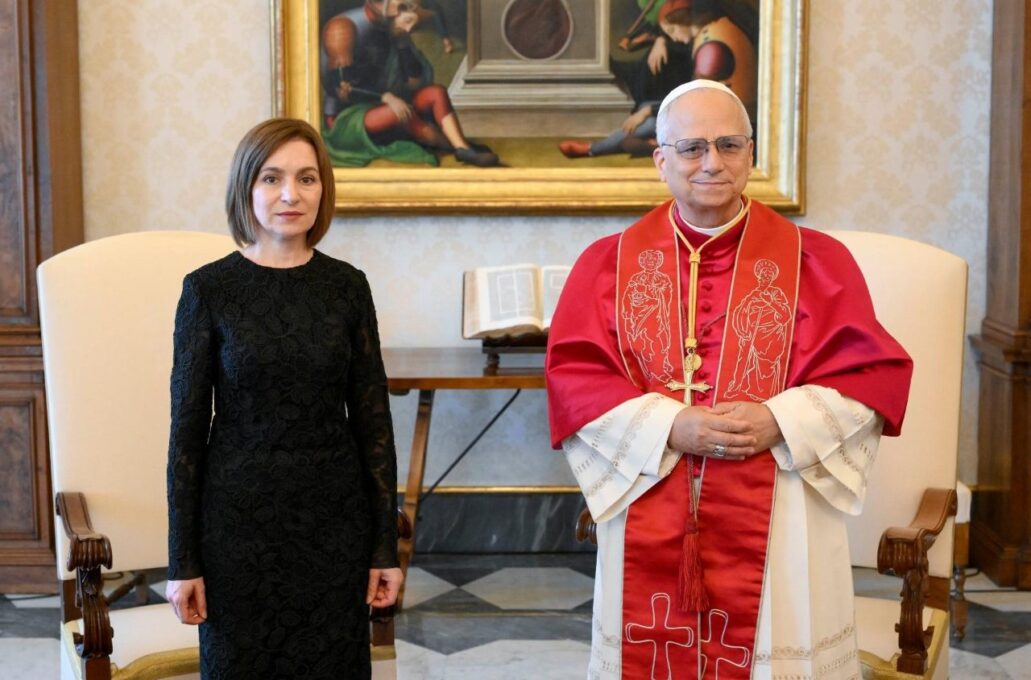Presidente da Moldávia em audiência com o Papa Leão XIV