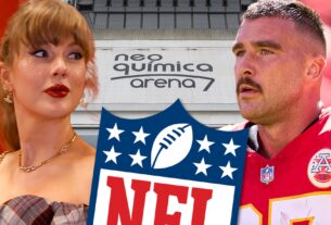 Taylor Swift ignora o jogo Chargers no Brasil
