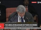 Trama golpista: Fux vota para absolver Bolsonaro de todos os cinco crimes da acusação; placar agora é de 2 a 1