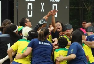 Estreante, Brasil avança às semifinais do Mundial de futebol de cegas