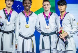 Henrique Marques conquista 2º ouro brasileiro no Mundial de Taekwondo