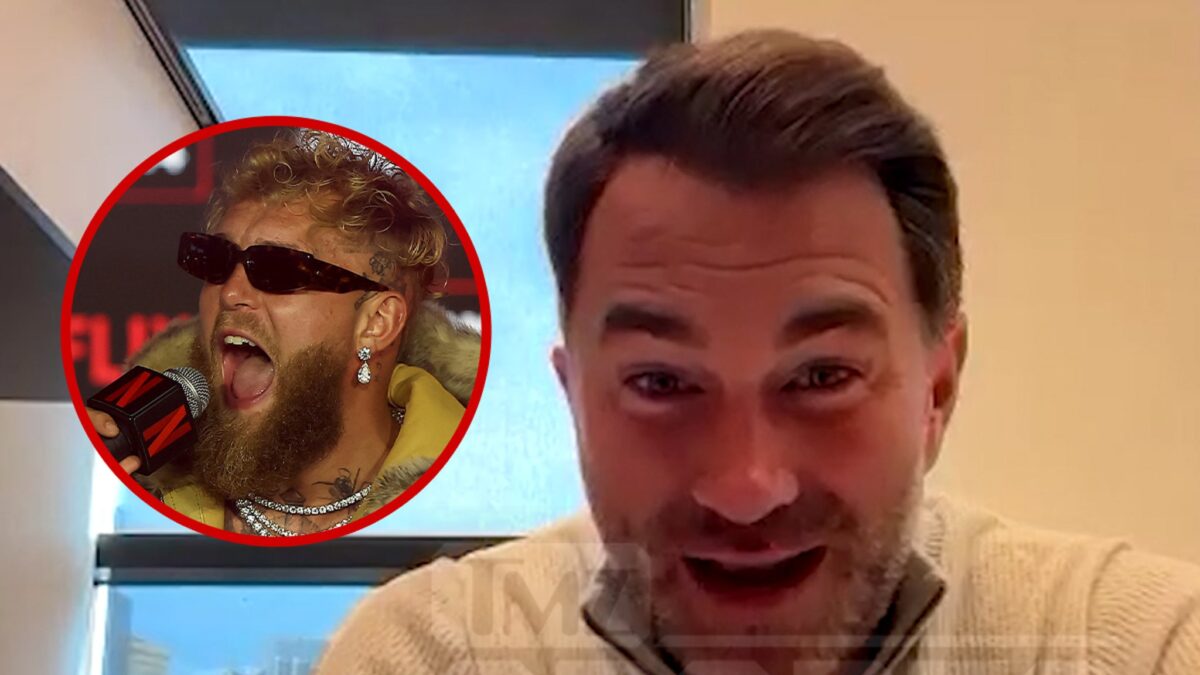 Jake Paul x Anthony Joshua luta ainda na mesa, diz Eddie Hearn