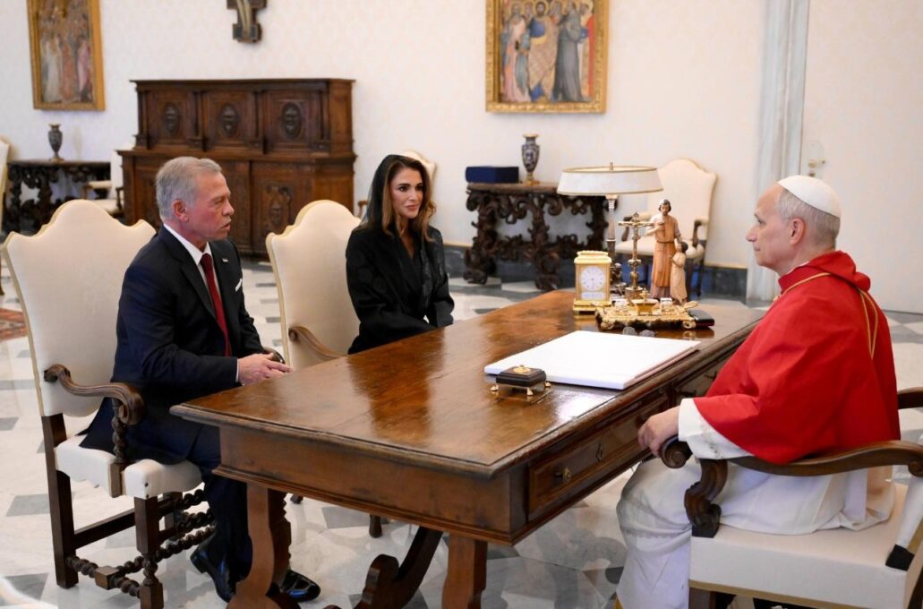 Papa recebe o Rei Abdullah II da Jordânia e a Rainha Rania