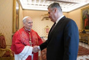 Papa recebe presidente da República da Croácia