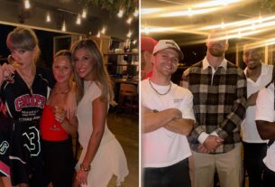 Taylor Swift atinge KC Hot Spot depois que Chiefs vence com Travis Kelce e amigos