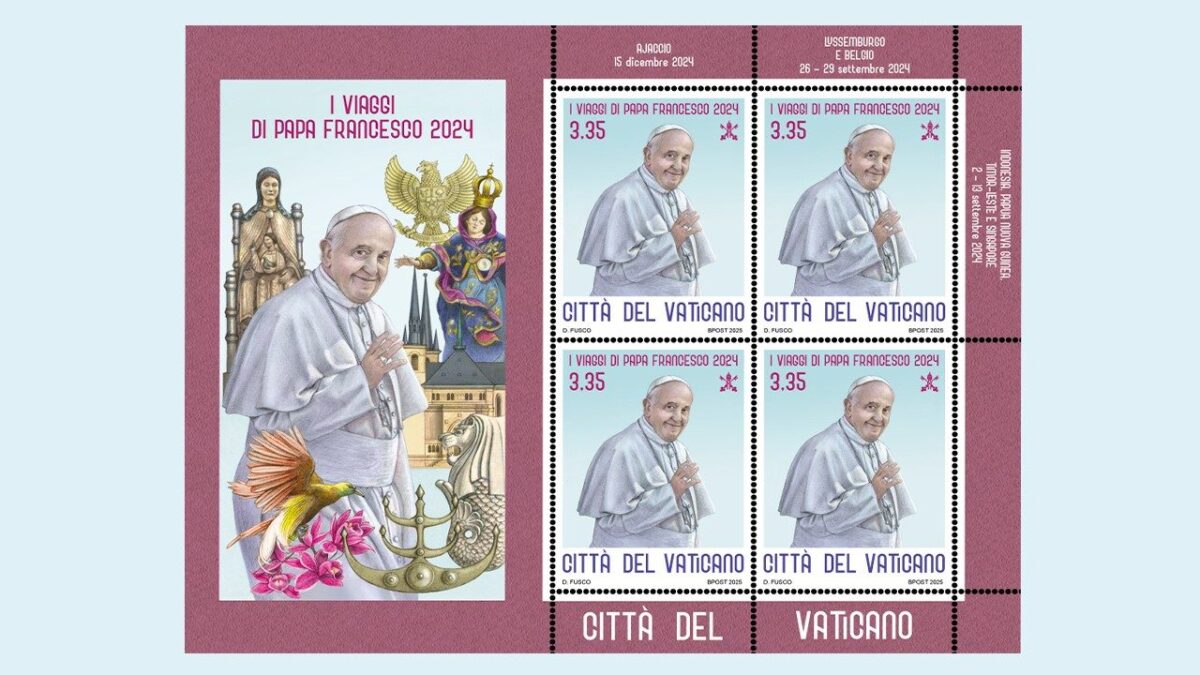 Correios do Vaticano lançam novos selos sobre as últimas viagens de Francisco e o Natal de 2025