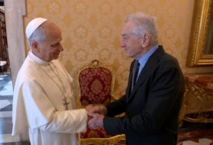 O encontro de Leão XIV com Robert De Niro: "É um prazer conhecê-lo!"