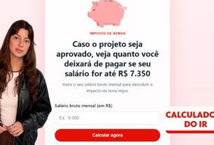 Senado vota nesta terça projeto que eleva para R$ 5 mil a faixa de isenção do IR; relator mantém texto da Câmara