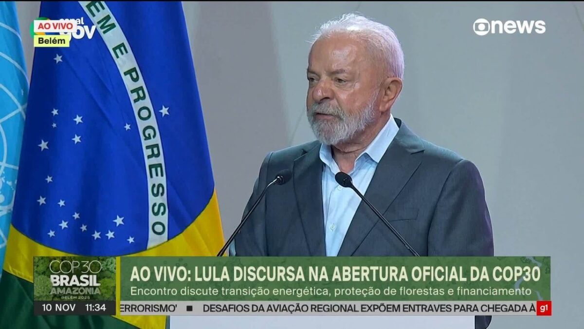 Veja a íntegra do discurso de Lula na abertura da COP30