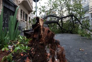 São Paulo enfrenta ventos de quase 100 km/h nesta quarta-feira