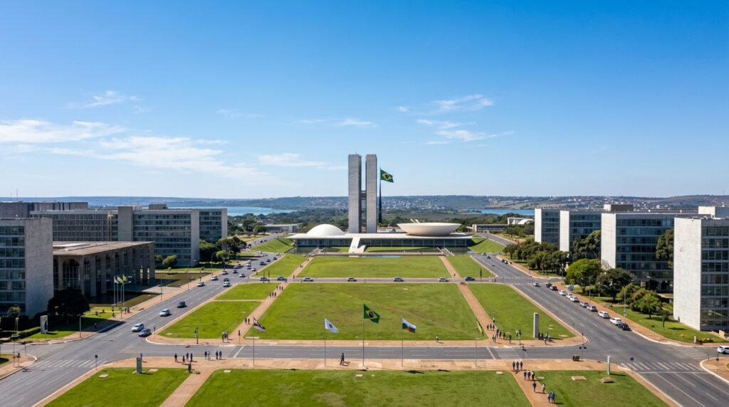 Congresso Nacional em Brasília onde a bancada de 17 deputados federais eleitos por Goiás atuará.